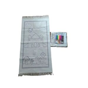 Coloring Prayer Rug with Markers